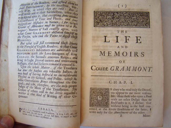 "Memoirs of the Life of Count De Grammont" and the Court of King Charles II printed in 1714 — image 3